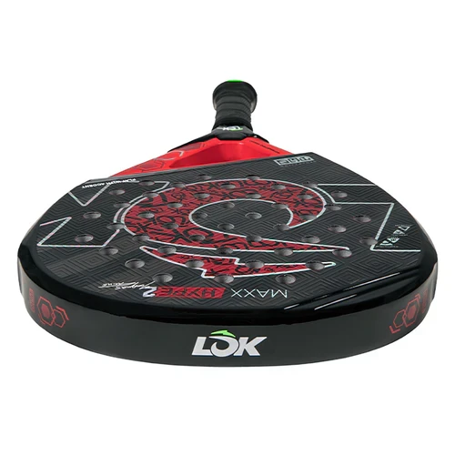 Raquette de padel Lok Maxx Hype Gen 2 Mike Yanguas 2026 – détail de la tête de raquette