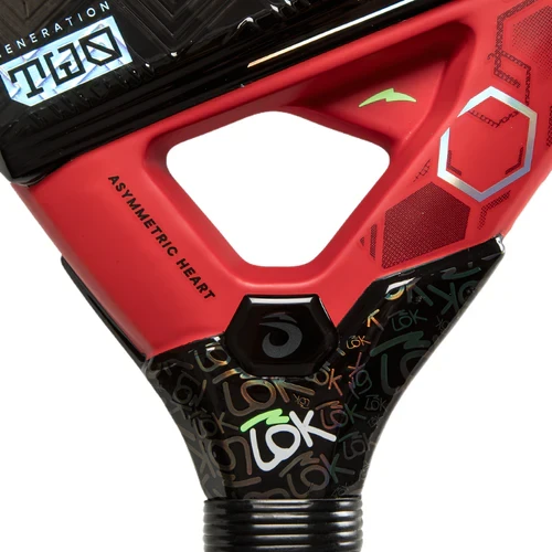 Raquette de padel Lok Maxx Hype Gen 2 Mike Yanguas 2026 – détail du cœur Asymmetric Heart