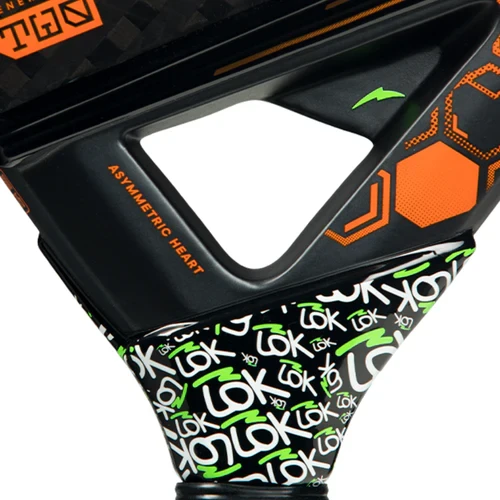 Raquette de padel Lok Carb-On Hype Gen 2 2026 – détail du cœur Asymmetric Heart
