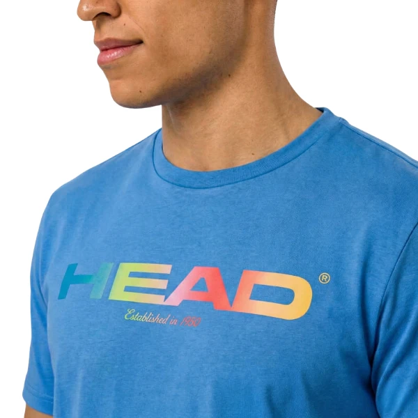 T-Shirt HEAD Rainbow Homme Bleu