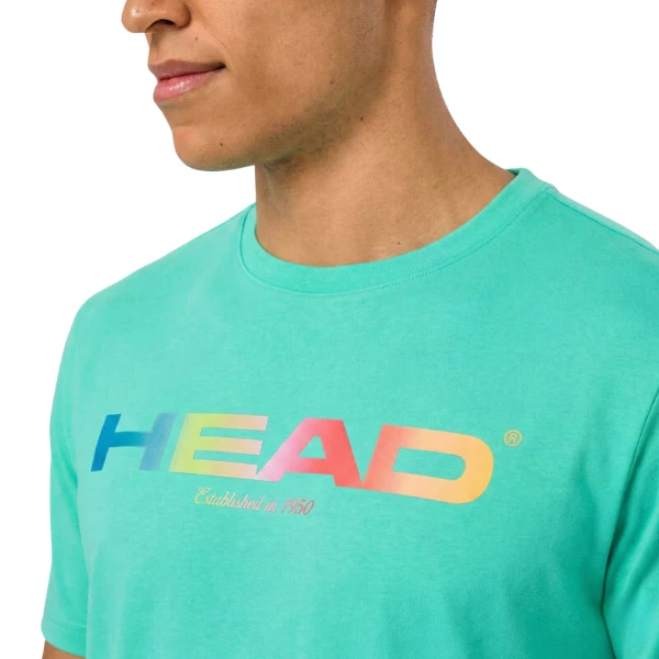 T-Shirt HEAD Rainbow Homme Turquoise