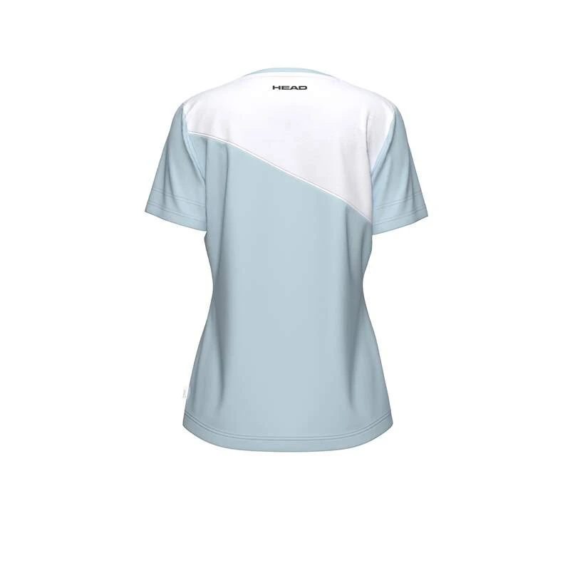 T-Shirt HEAD Tie-Break Femme Bleu/Blanc