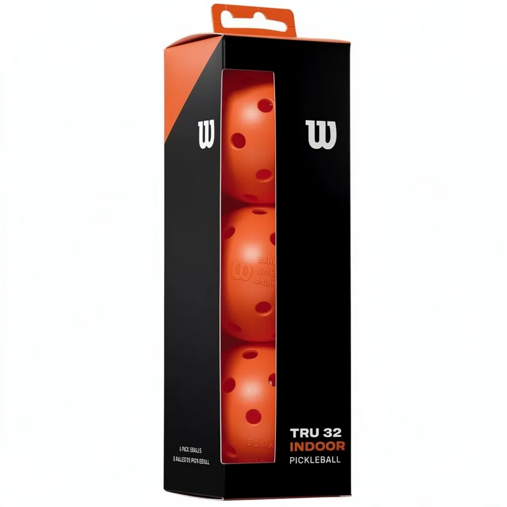 Balles Pickleball Wilson TRU 32 Intérieur x3