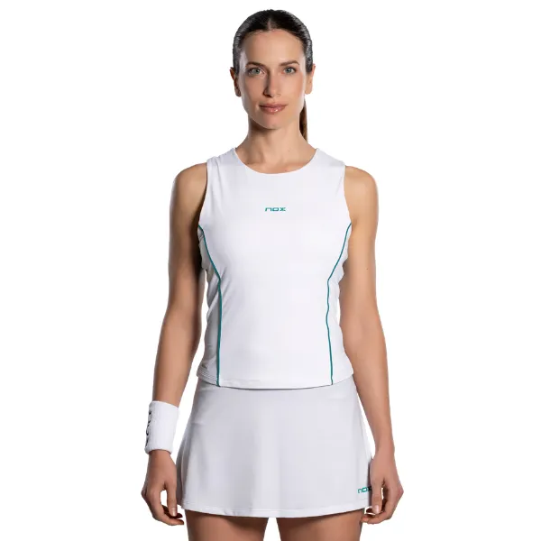 Débardeur NOX Pro Blanc/Vert Ivoire