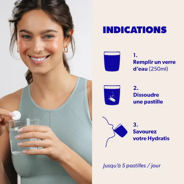 Pastilles d'hydratation Hydratis Noix de coco