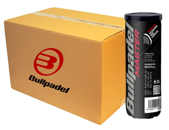 Box med 24 lådor med Bullpadel Premium Master Balls