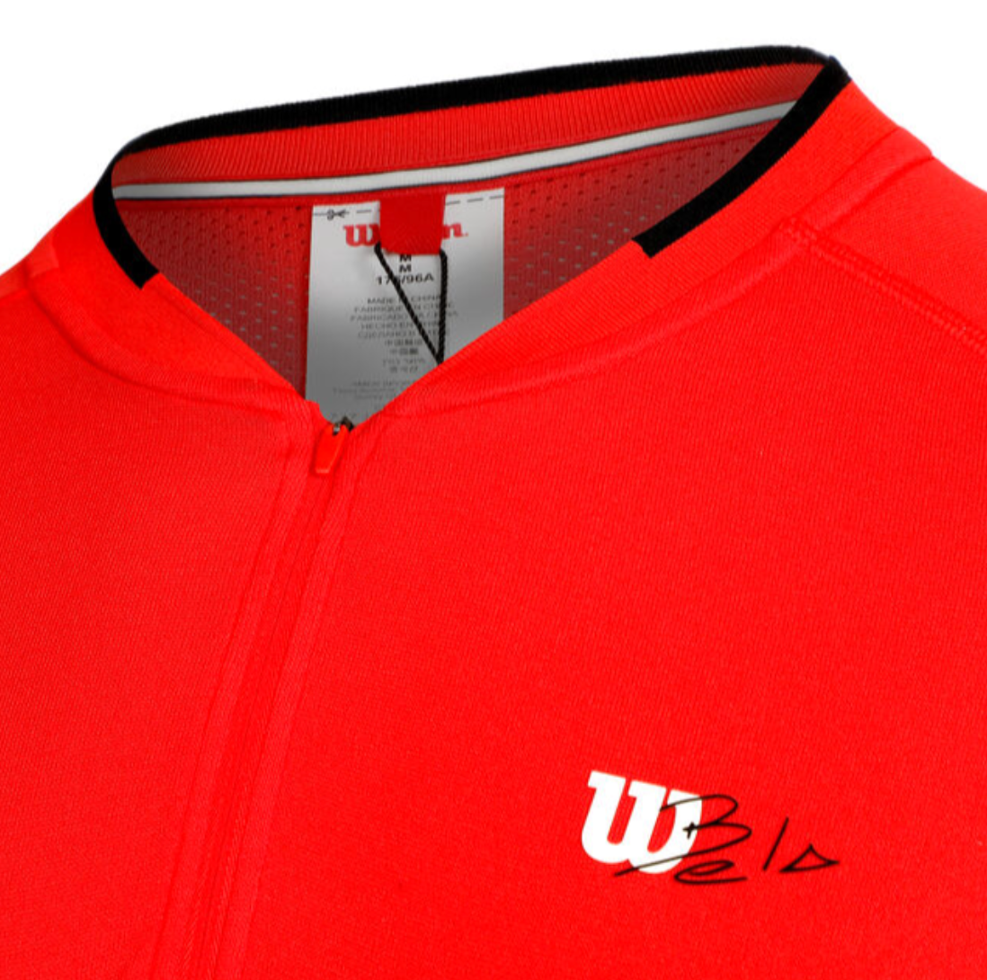 T-shirt Wilson Series Seamless Henley Half-Zip 2.0 - Rouge
