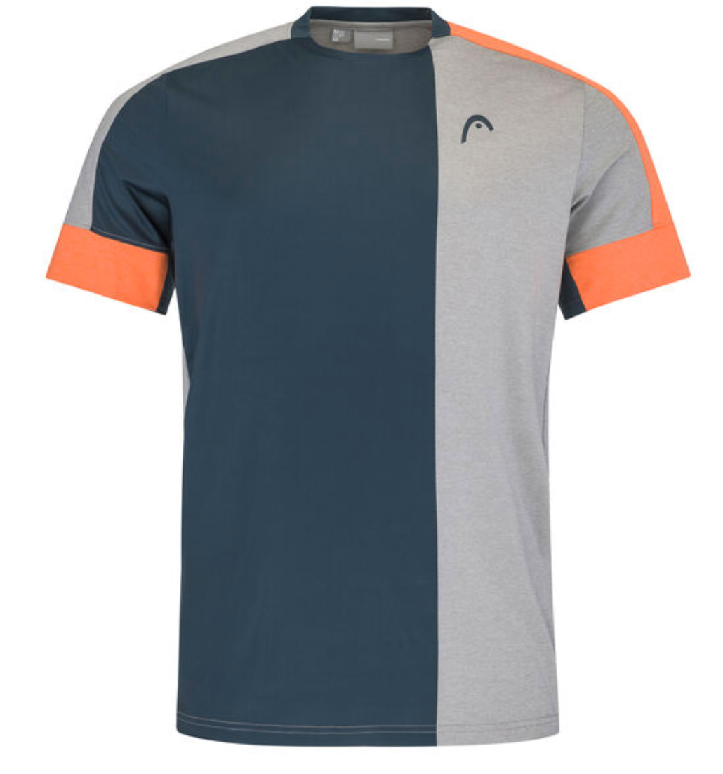 Head Tech T-Shirt Grau/Orange