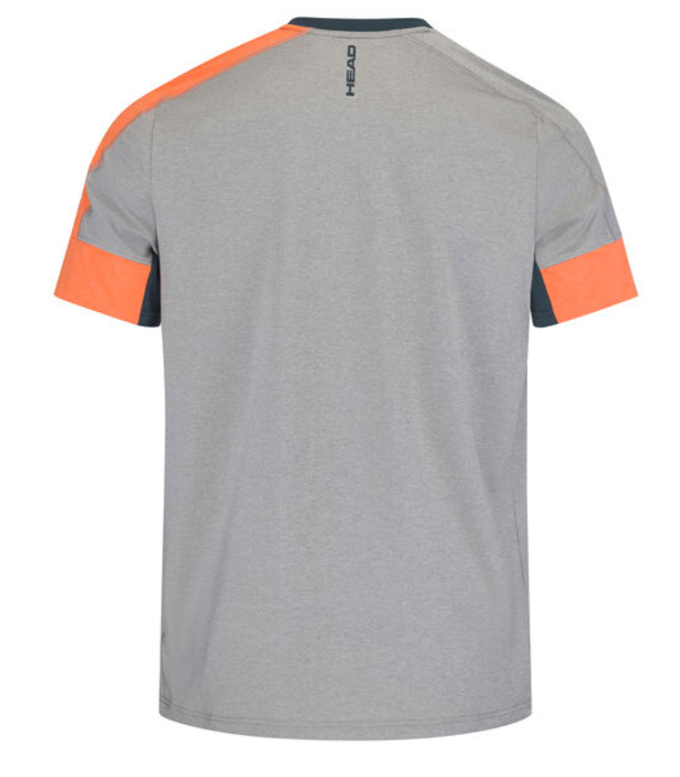 T-shirt Head Tech Grigia/Arancione