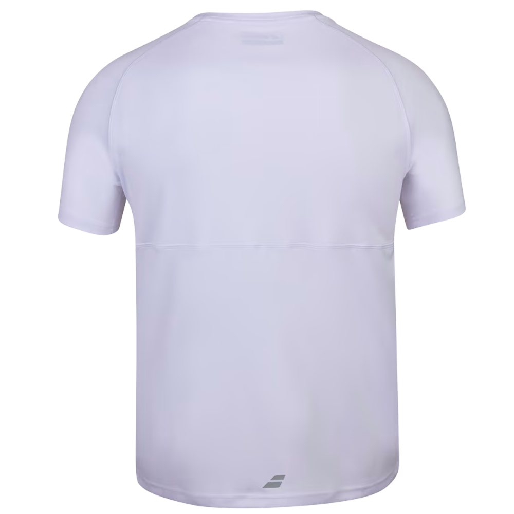 T-shirt Homme Babolat Play Crew Neck Blanc - Padel Reference