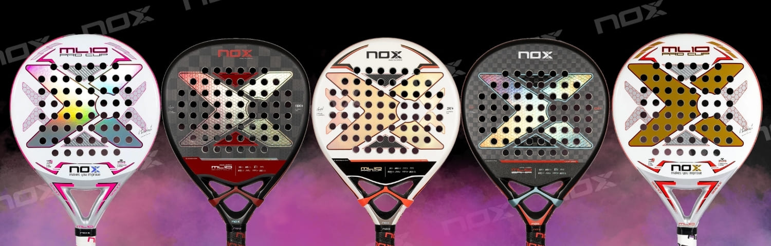 Illustration bannière Nox ML10 padel rackets