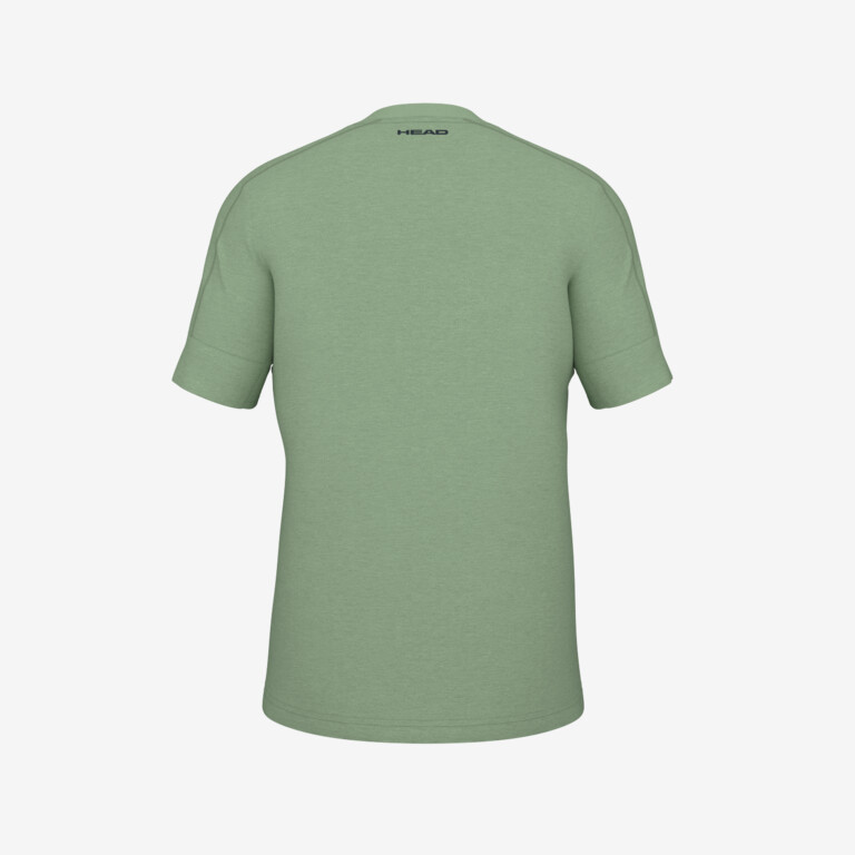 T-shirt da uomo HEAD Play Tech Plain Green 2024