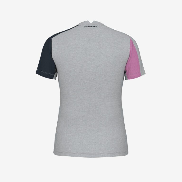 HEAD Play Tech T-shirt Cyclame/grey Woman 2024