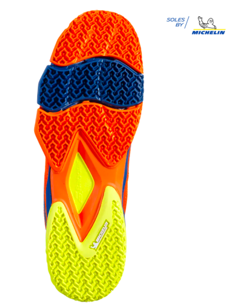 Chaussures de Padel Babolat Jet Premura Men 2022 - Orange/Bleu