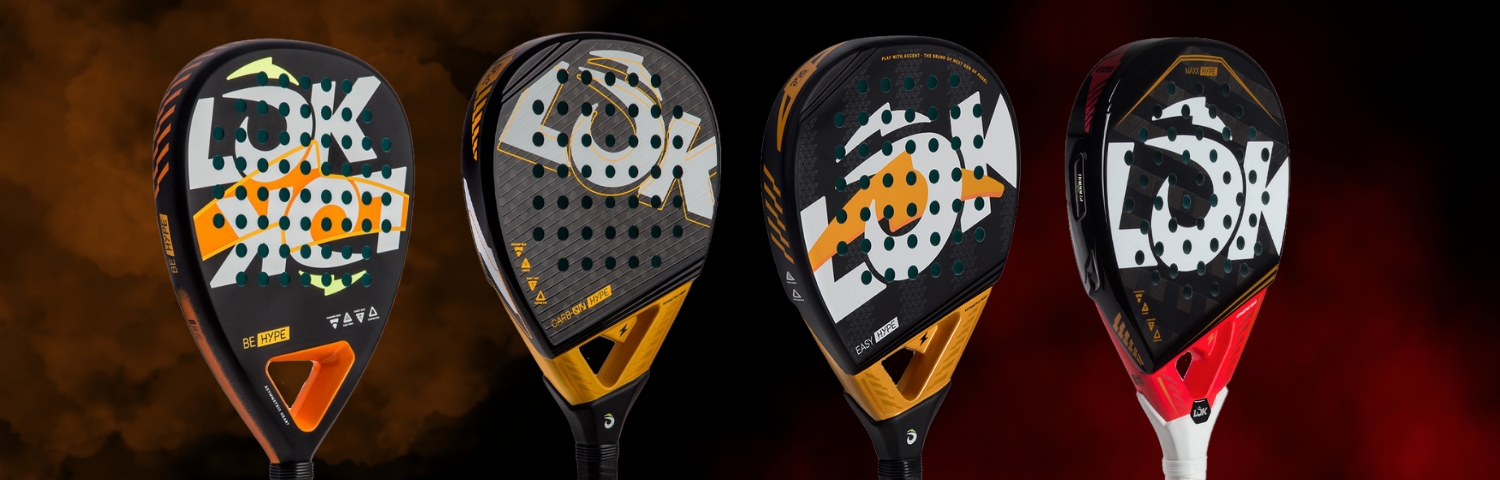 Illustration bannière Lok Hype padel rackets