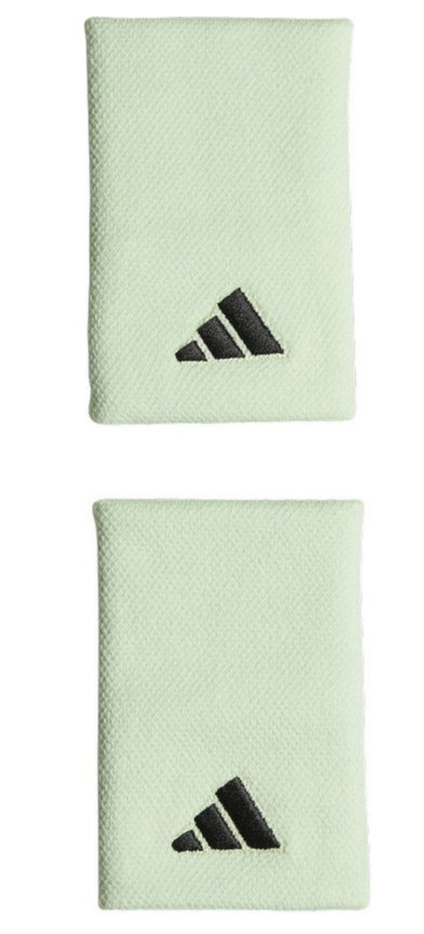 Muñequeras Adidas Extra Grandes Verdes x2 